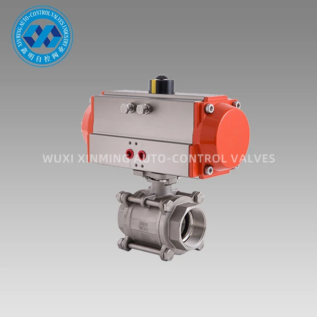 Pneumatic Actuator 3PC þráður kúluventill