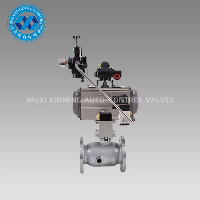 Pneumatic Actuator Jacketed flans kúluventill