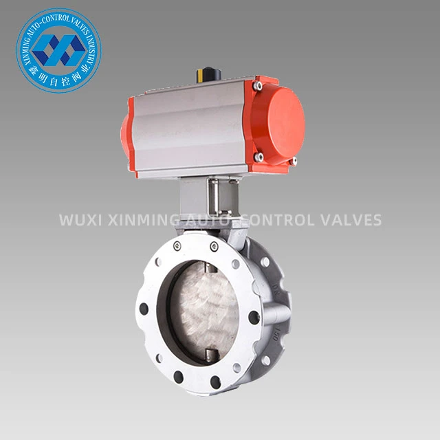 Pneumatic actuator duft ál fiðrilda loki