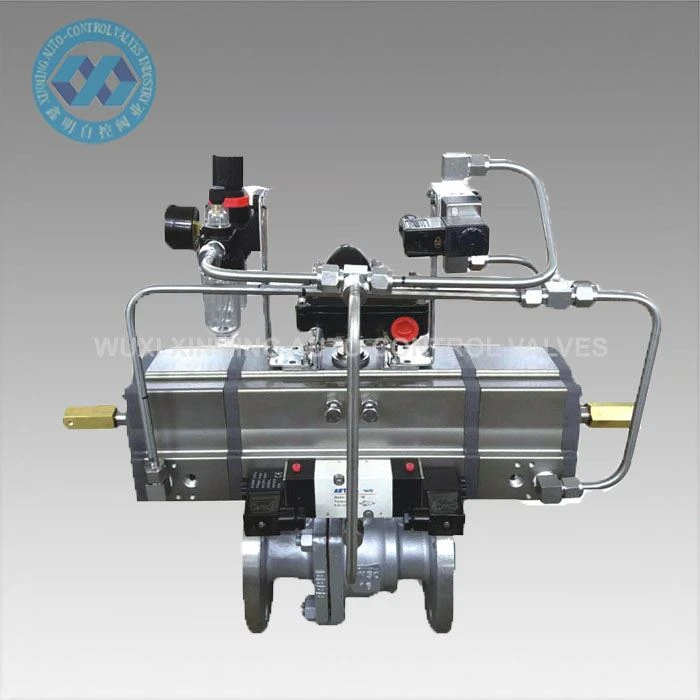Þriggja þrepa Pneumatic Rotary Actuator kúluventill