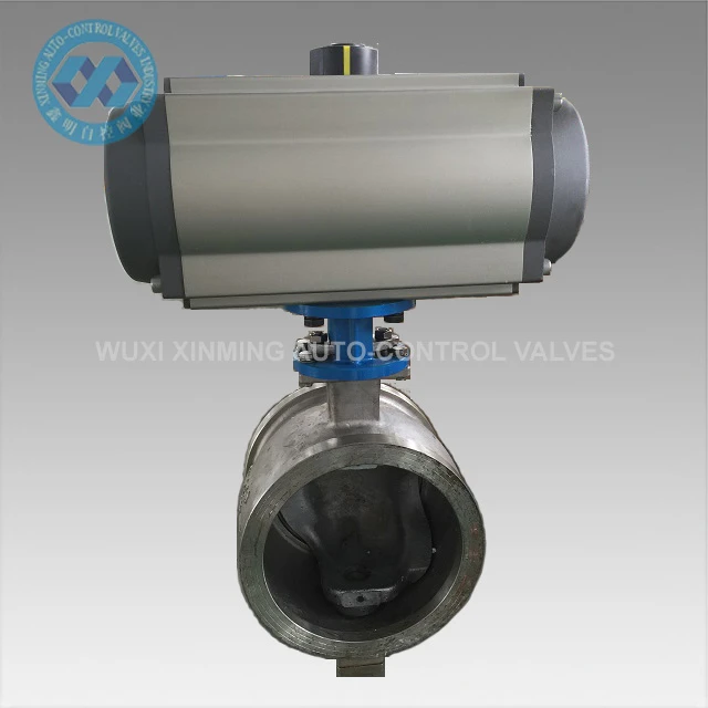Segmentstýringarventill með pneumatic stýrisbúnaði