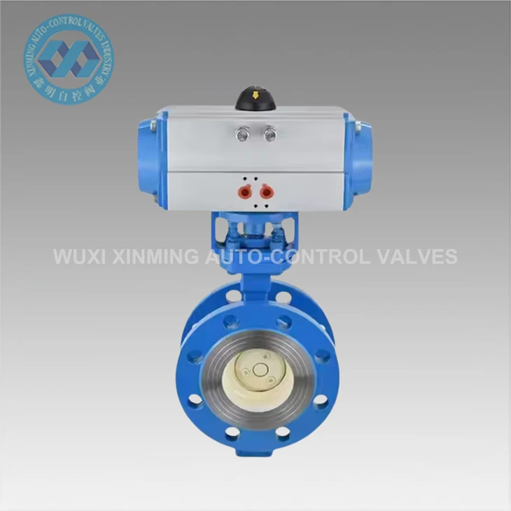 Duglegur pneumatic flansed Butterfly Valve Nákvæm vökvareglugerð