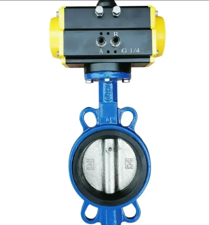 Nýkomu pneumatic ryðfríu stáli skífu fiðrildisventill