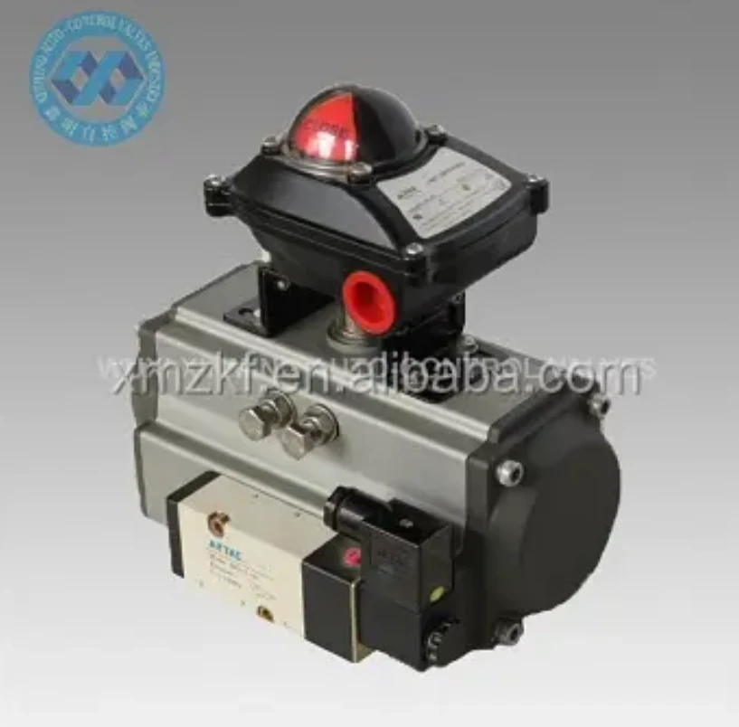 Pneumatic stýrir með takmörkunarrofaboxi