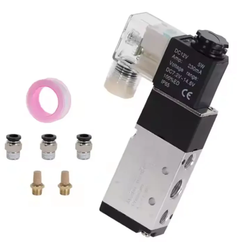 Pneumatic segulloka loki 5 leið 2- staðsetningarstýring loft 12v 24v