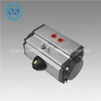 Á GT Series stakum og tvöföldum leikandi pneumatic fiðrildi loki stýrivél 90 gráður snúningur