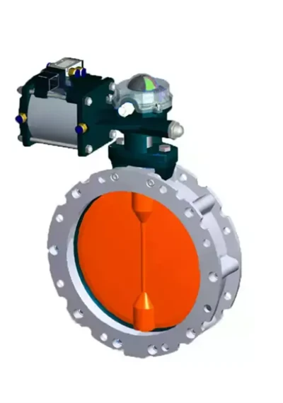 Dn25 pneumatic ryk ál fiðrildisventill