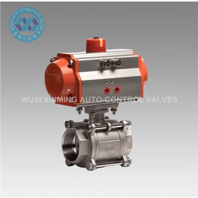 ISO Standard Double Acting Ryðfrítt stál Pneumatic Actuator Ball Valve