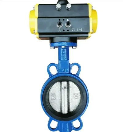 Nýkomu pneumatic ryðfríu stáli skífu fiðrildisventill