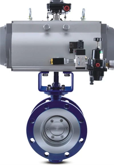 Pneumatic stýrivél-rekin fiðrildi og stimpla lokar