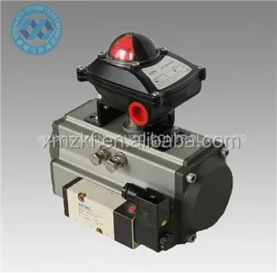 Pneumatic stýrir með takmörkunarrofaboxi