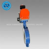 Pneumatic stýrður fiðrildaventill
