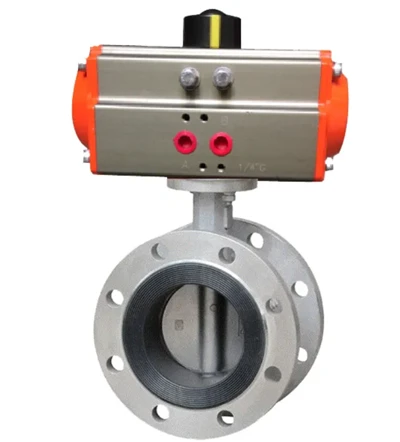 Pneumatic hreinlætis fiðrildi loki