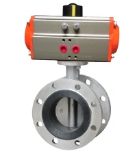 Pneumatic hreinlætis fiðrildi loki