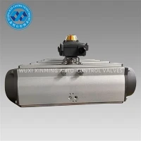 Rekki og pinion pneumatic stýrivélar