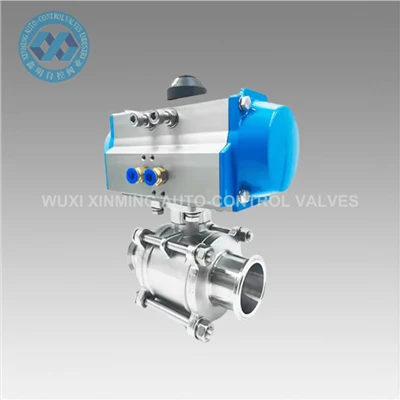 Hreinlætisstig ryðfríu stáli 304 316 kúluventill